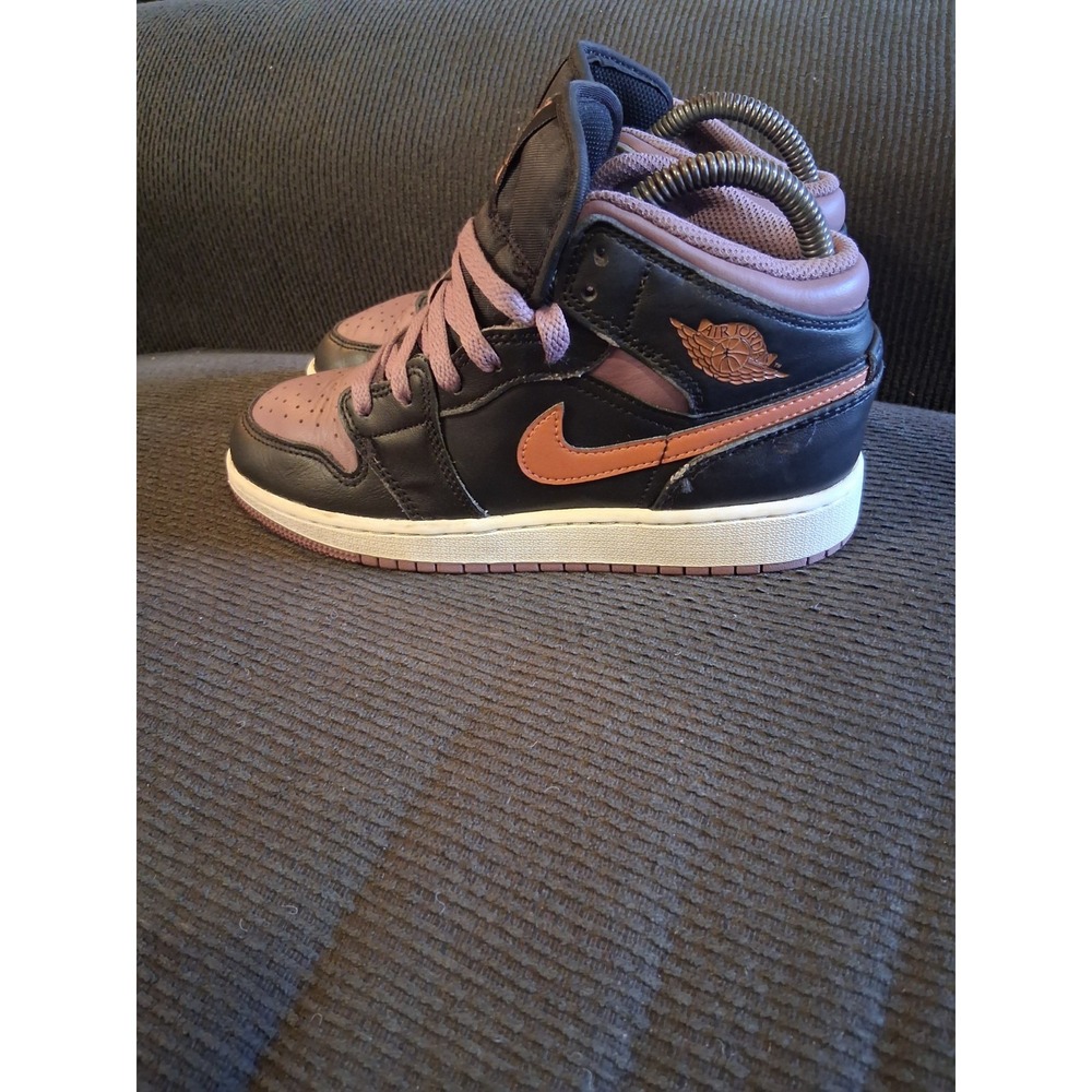 Nike Shoes Youth 3.5Y Air Jordan 1 Mid SE Shoes Black Sky J Mauve FB9911-008